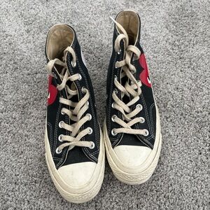 Converse Kids High-Top Sneakers - Black and Red